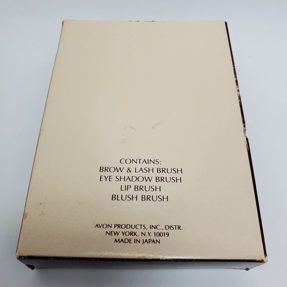 Vintage Avon Professional Travel Makeup Brush Collection 4 Piece Set - Picture 10 of 10